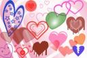 colorful hearts